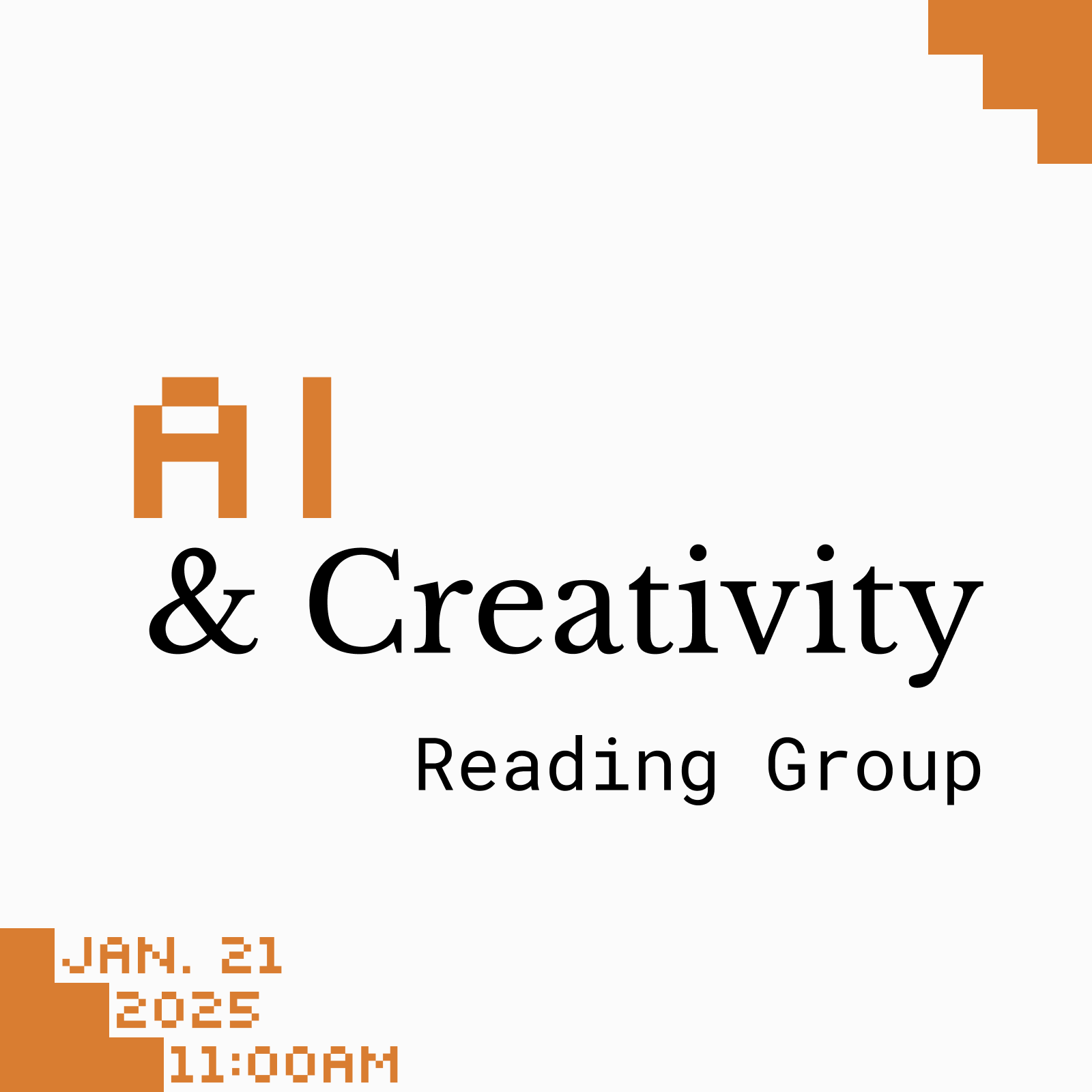 AI and Creativity - Reading Group