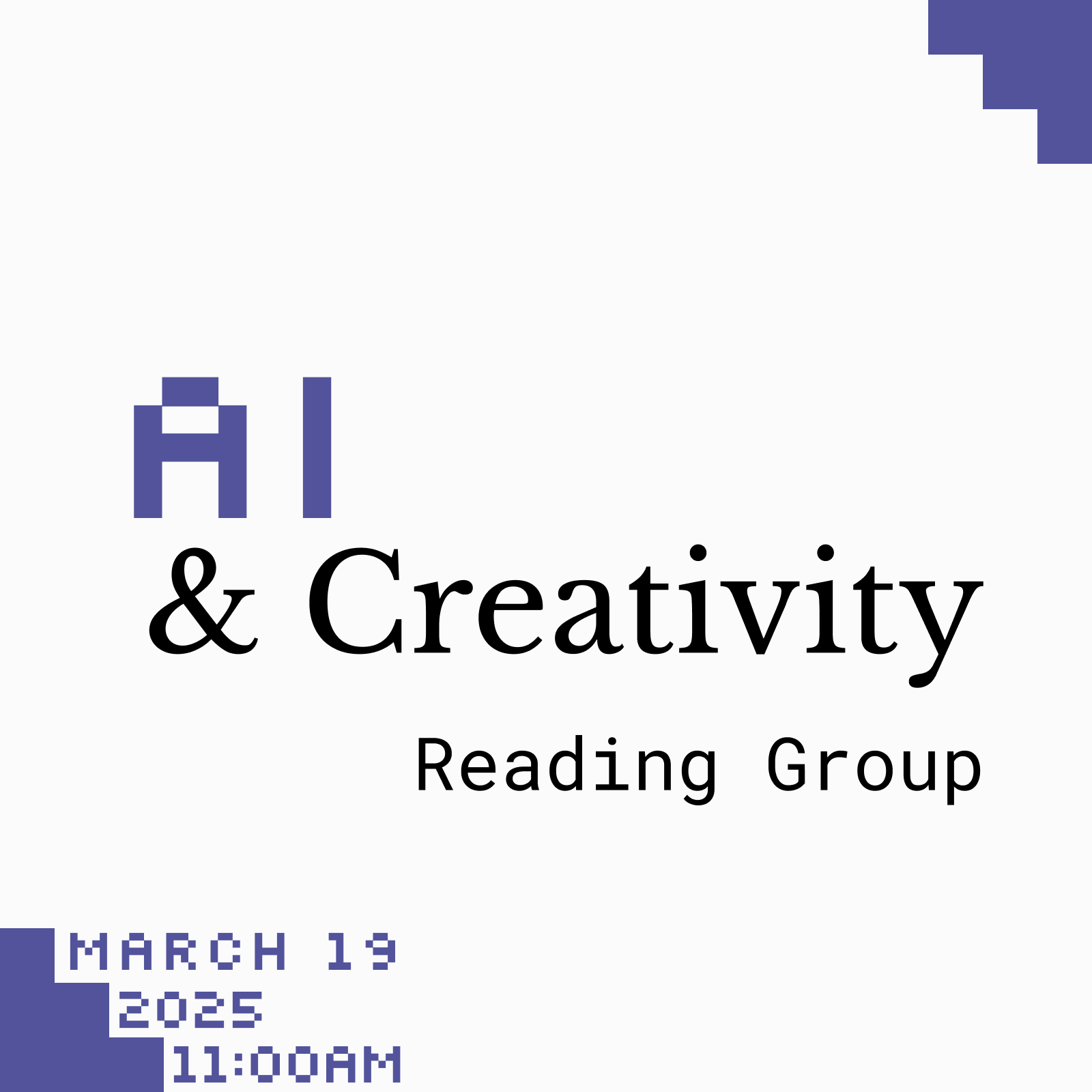 AI and Creativity - Reading Group