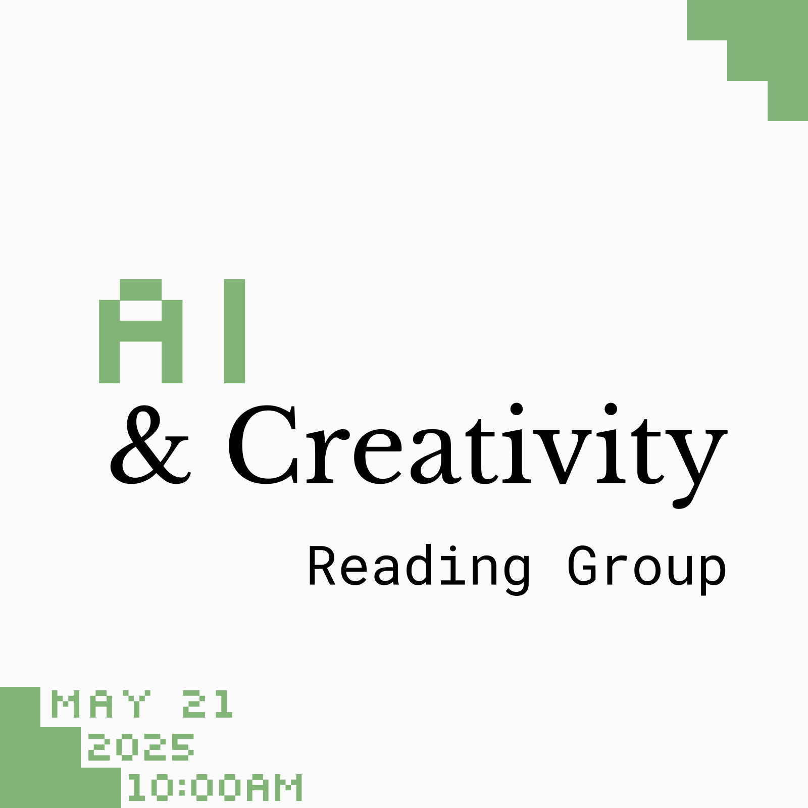 AI & Creativity - Reading Group