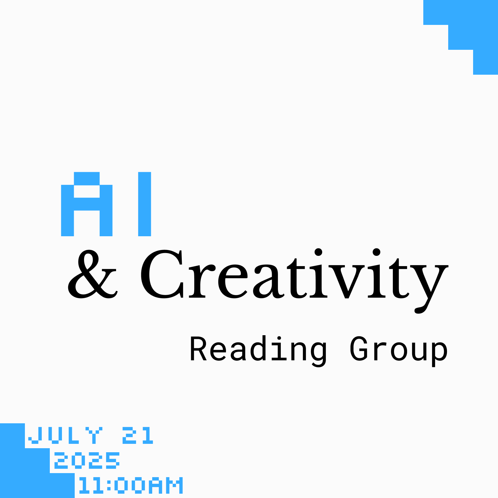 AI and Creativity - Reading Group
